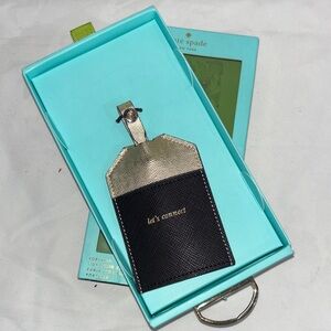 Kate Spade Black and Gold portable lightning cable